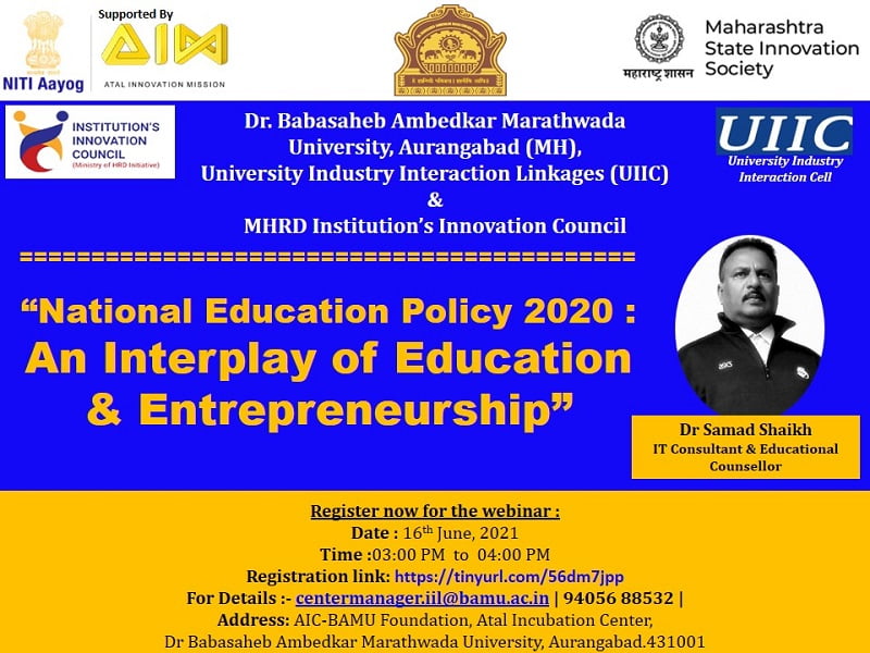 Online session on "National Education Policy 2020"...!