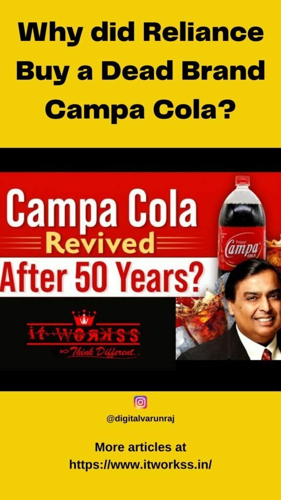 Why did Reliance buy a Dead Brand Campa Cola? 23 Why did Reliance buy a dead brand Campa Cola